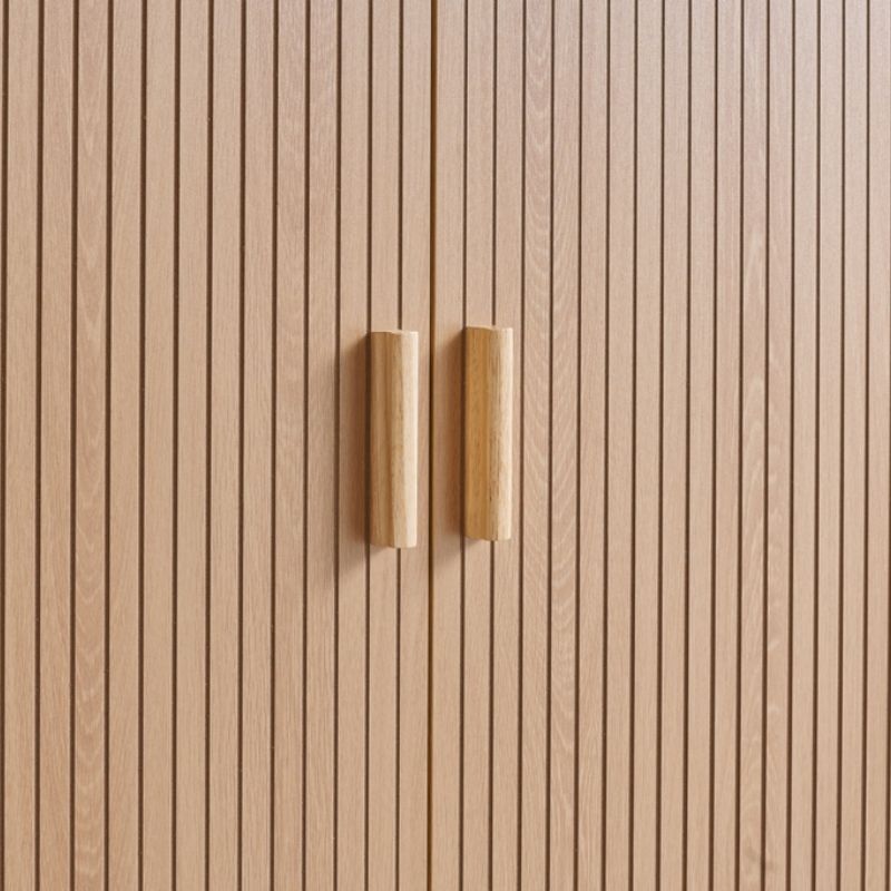 Birlea Axel 2 Door 1 Drawer Fluted Wardrobe Oak