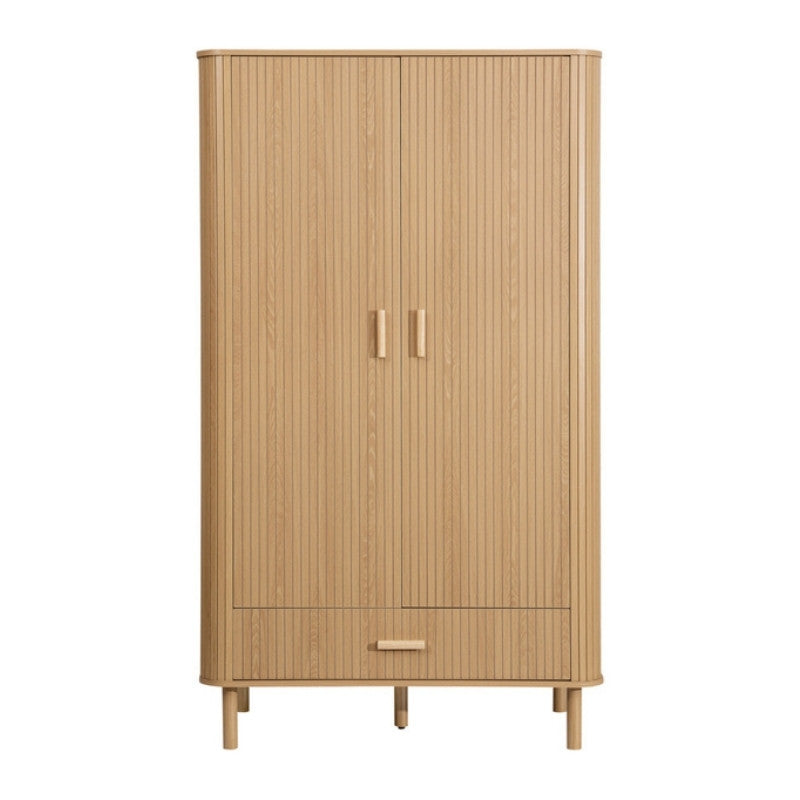 Birlea Axel 2 Door 1 Drawer Fluted Wardrobe Oak