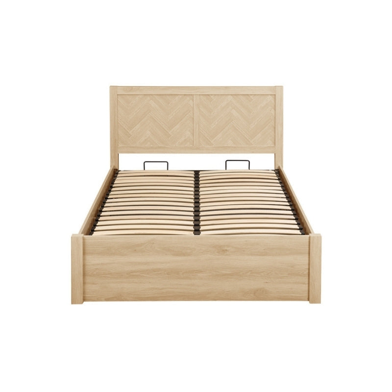 Birlea Herringford Double Ottoman Bed Oak