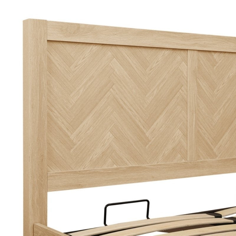 Birlea Herringford Double Ottoman Bed Oak