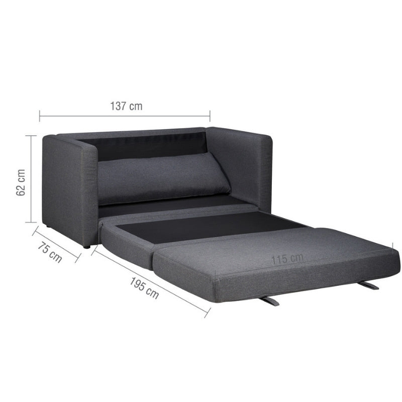 Birlea Eli Fold Out Sofa Bed Grey