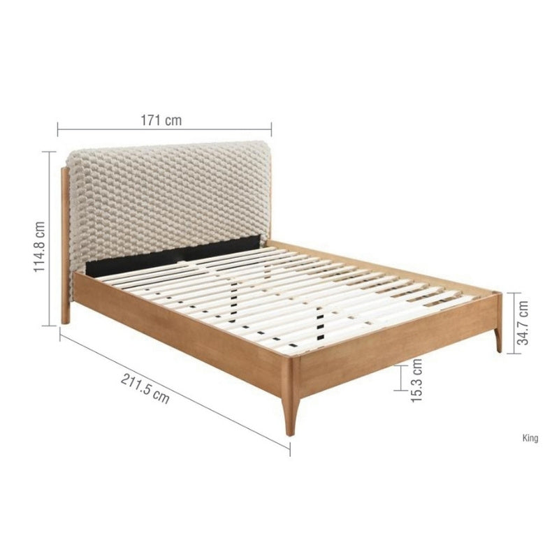 Birlea Hatti King Bed White