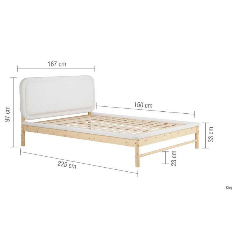 Birlea Emmi King Bed White & Oak