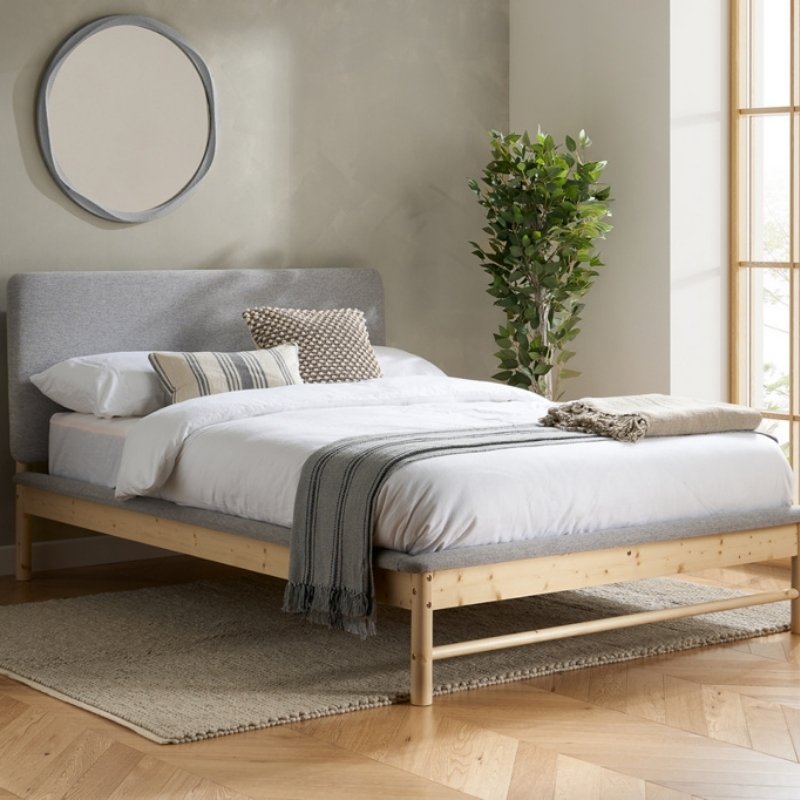 Birlea Ezra King Bed Grey & Oak