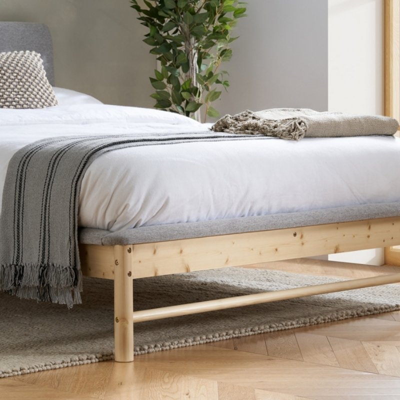 Birlea Ezra King Bed Grey & Oak