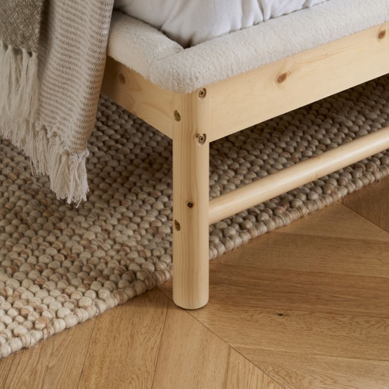 Birlea Emmi Double Bed White & Oak