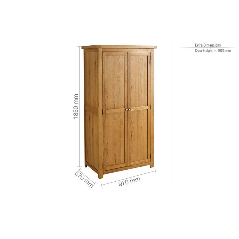 Birlea Woburn 2 Door Wardrobe Oak