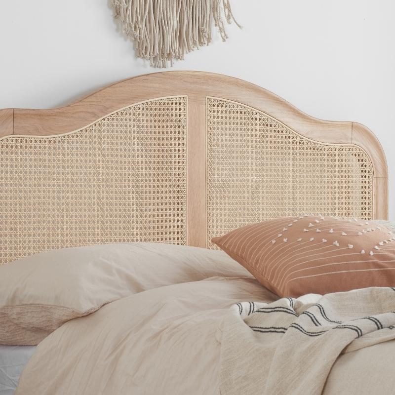 Birlea Leonie Super King Rattan Bed Oak