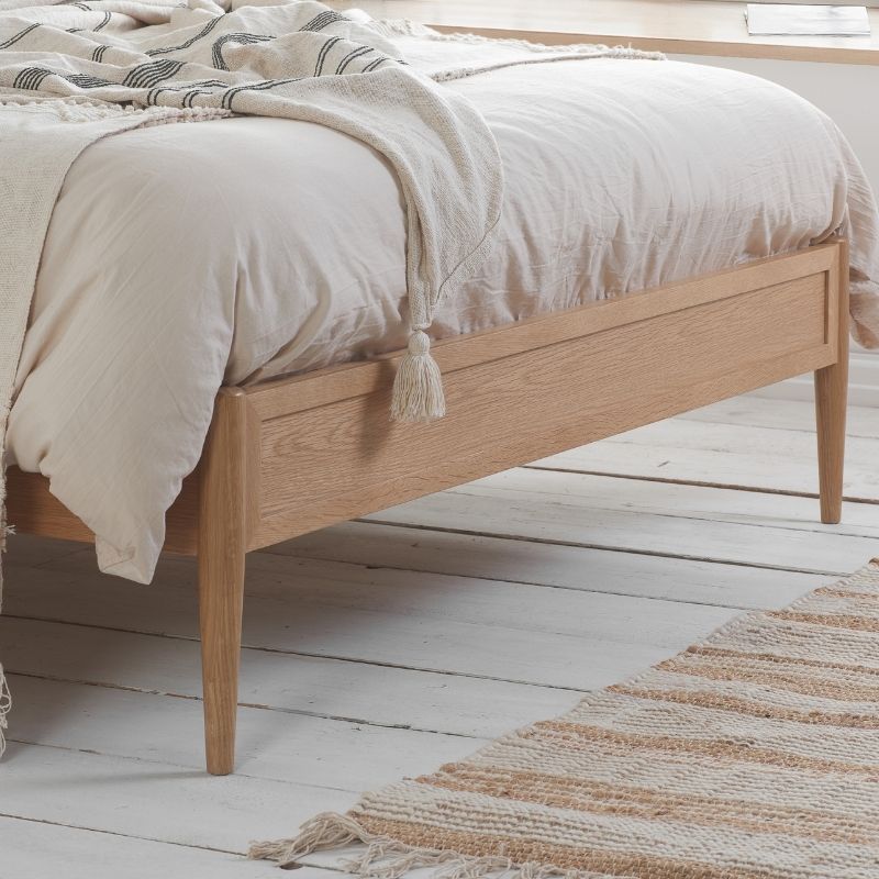 Birlea Leonie Super King Rattan Bed Oak