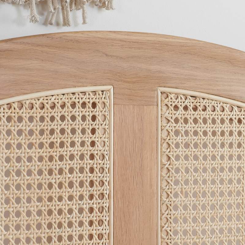 Birlea Leonie Super King Rattan Bed Oak
