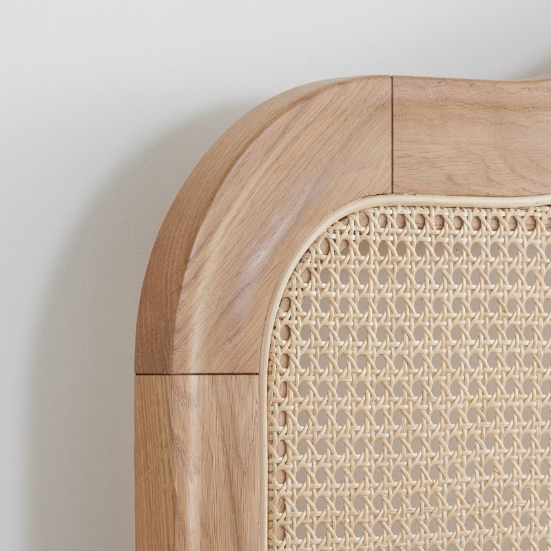 Birlea Leonie Super King Rattan Bed Oak
