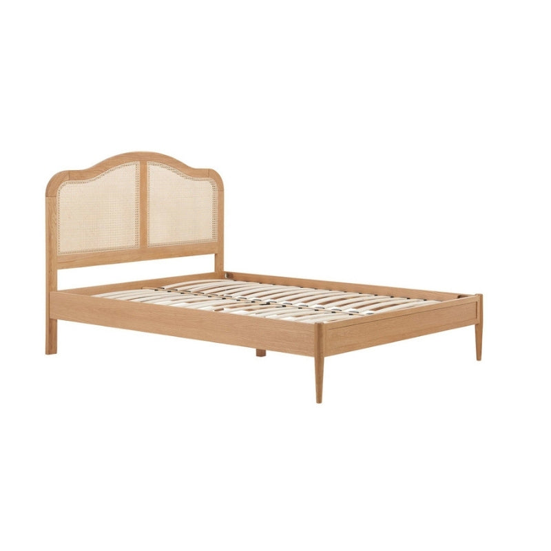 Birlea Leonie Super King Rattan Bed Oak