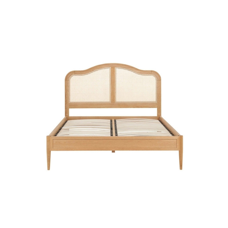 Birlea Leonie Super King Rattan Bed Oak
