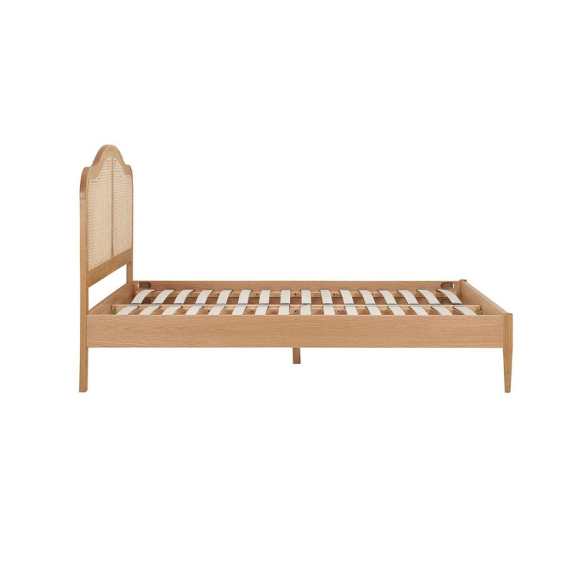 Birlea Leonie Super King Rattan Bed Oak