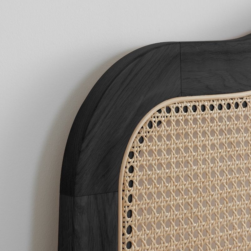 Birlea Leonie Super King Rattan Bed Black