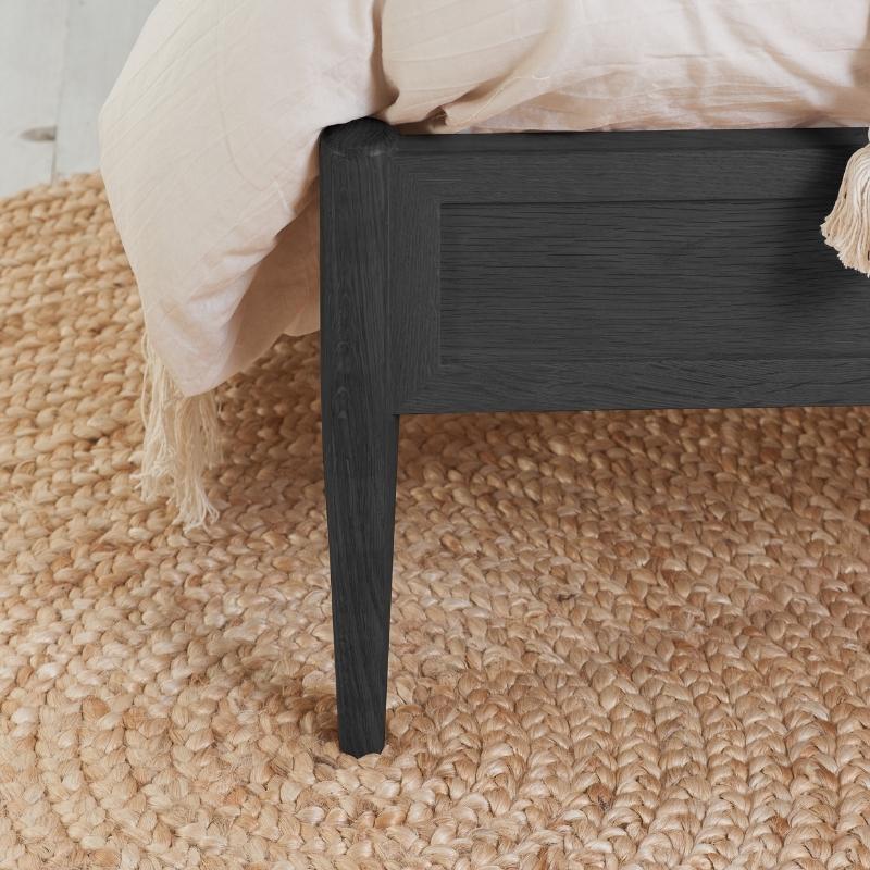 Birlea Leonie Super King Rattan Bed Black
