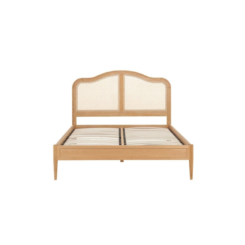 Birlea Leonie Double Rattan Bed Oak
