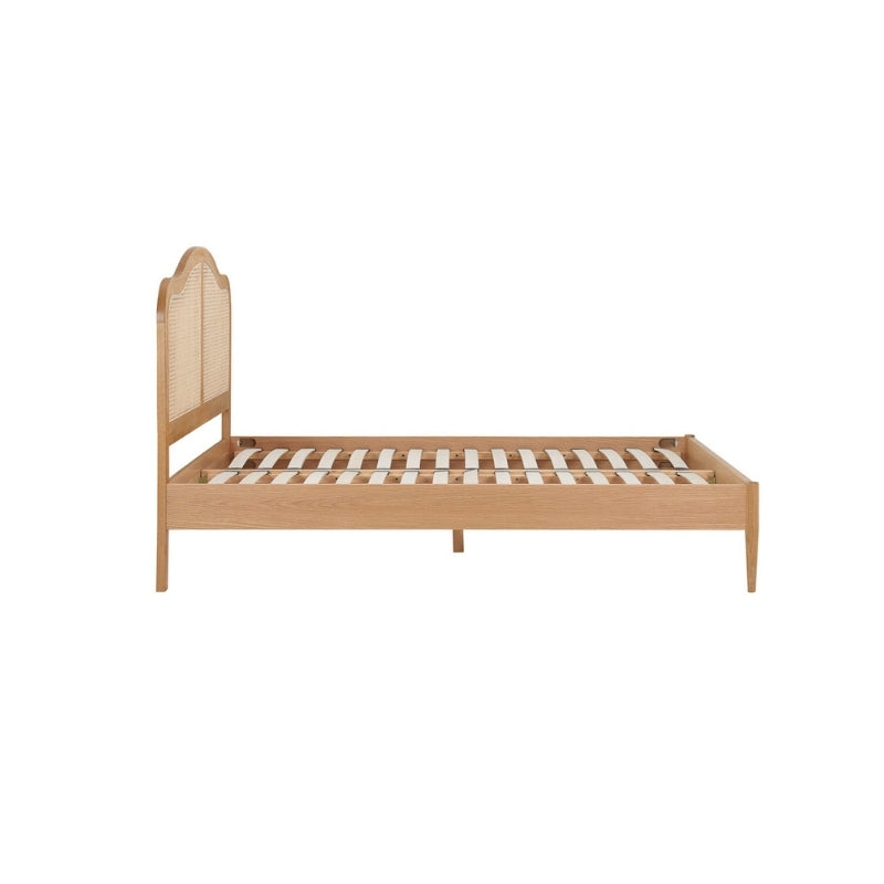 Birlea Leonie Double Rattan Bed Oak