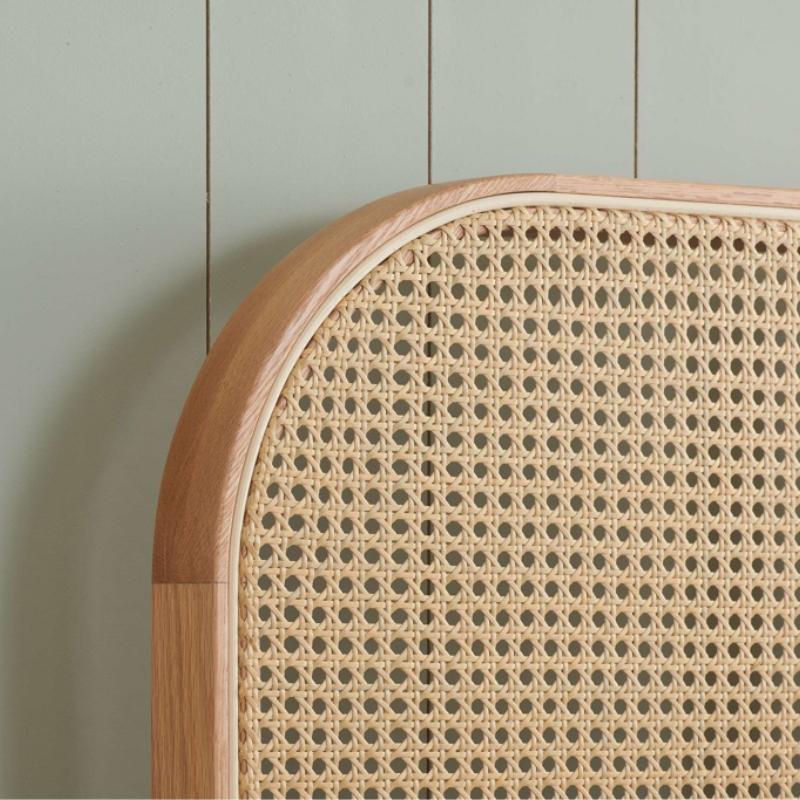 Birlea Margot King Rattan Bed Oak