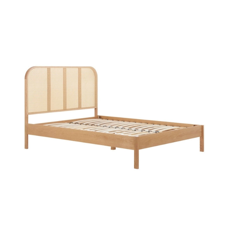 Birlea Margot King Rattan Bed Oak