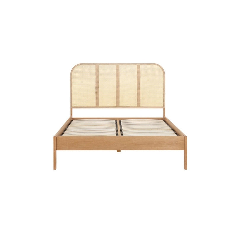 Birlea Margot King Rattan Bed Oak