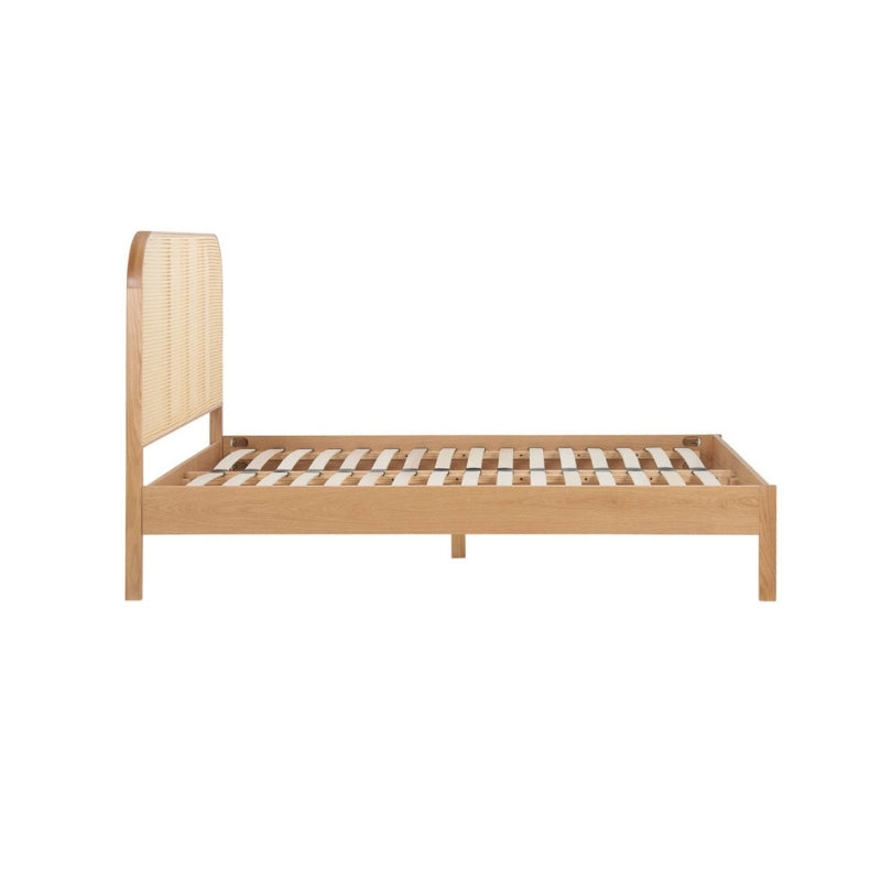 Birlea Margot King Rattan Bed Oak