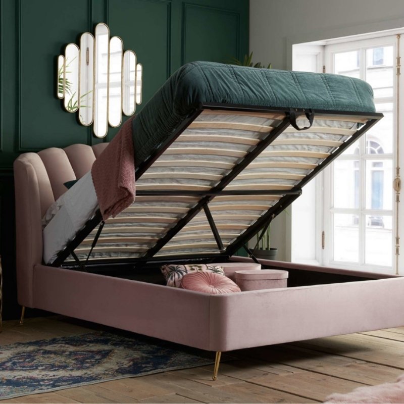 Birlea Lottie Double Ottoman Bed Pink