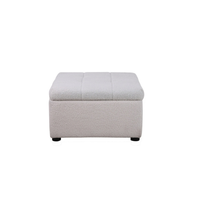 Birlea Milo 2 Seater Sofa with Footstool White
