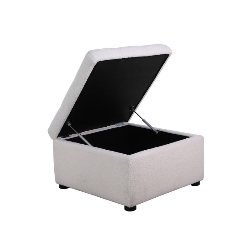 Birlea Milo 2 Seater Sofa with Footstool White