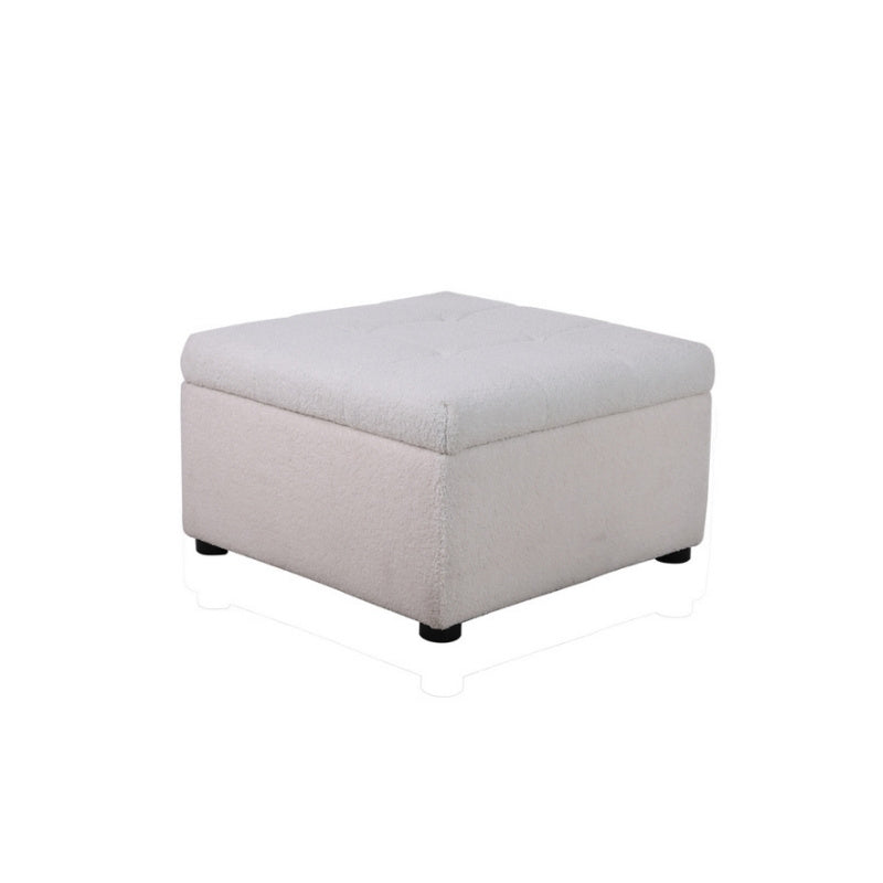 Birlea Milo 2 Seater Sofa with Footstool White