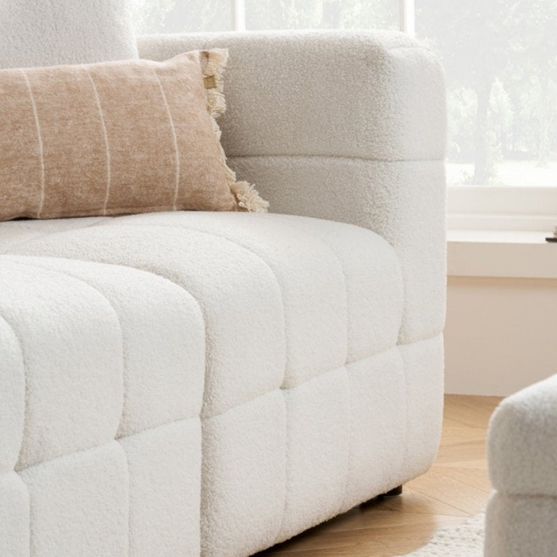 Birlea Milo 3 Seater Sofa White