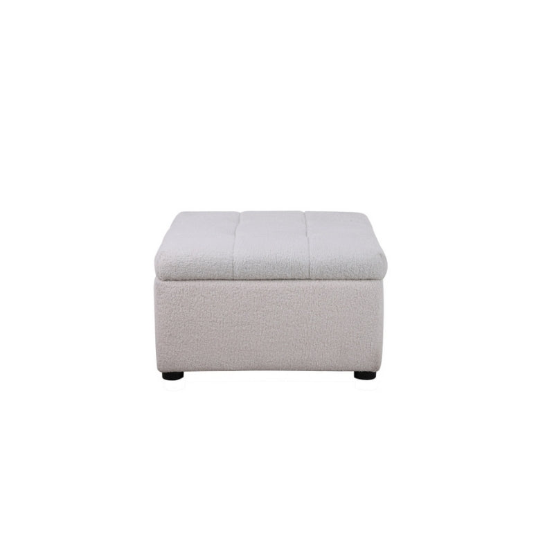Birlea Milo 3 Seater Sofa with Footstool White