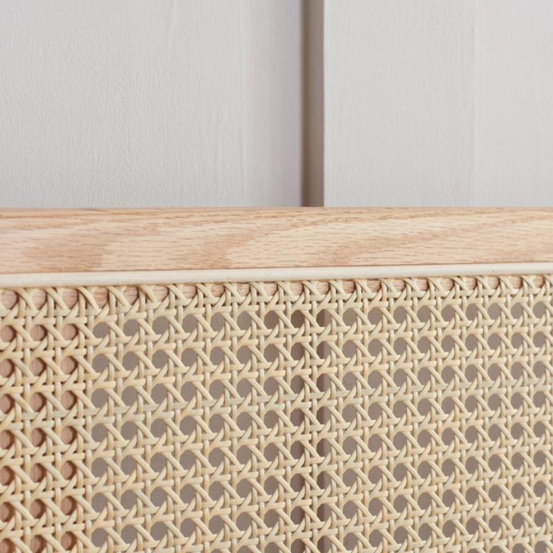Birlea Astrid King Rattan Bed Oak