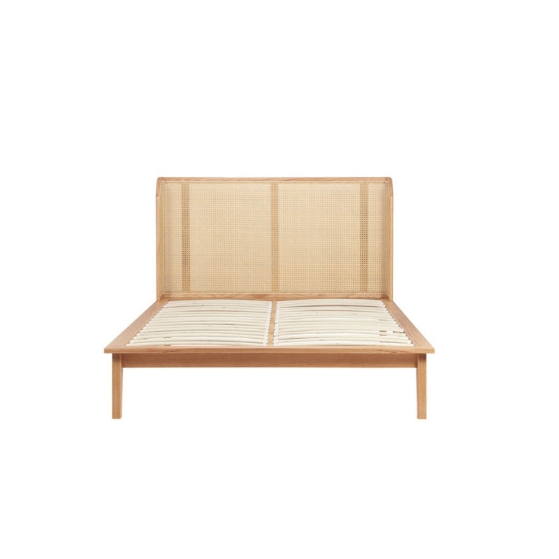 Birlea Astrid King Rattan Bed Oak