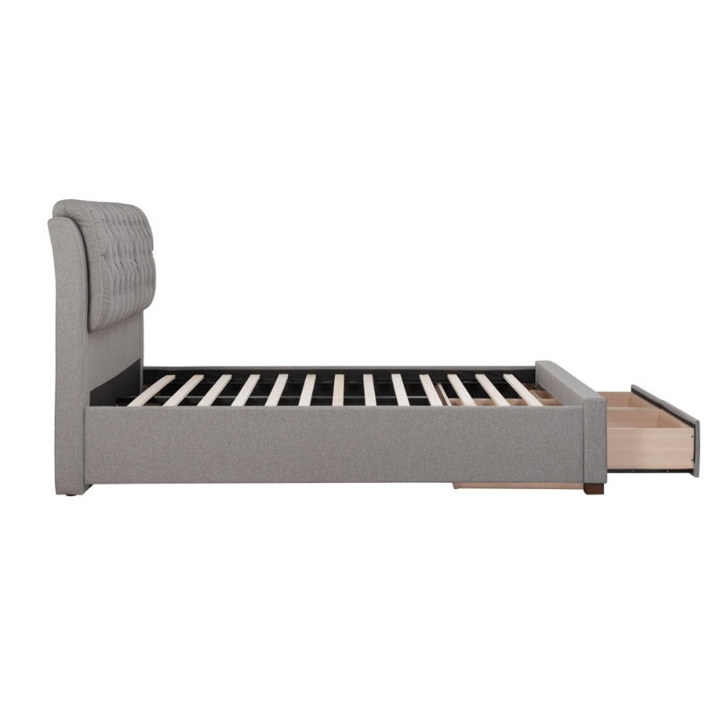 Birlea Valentino King 2 Drawer Bed Grey