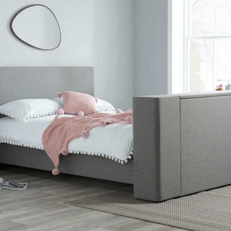 Birlea Plaza Double TV Bed Grey