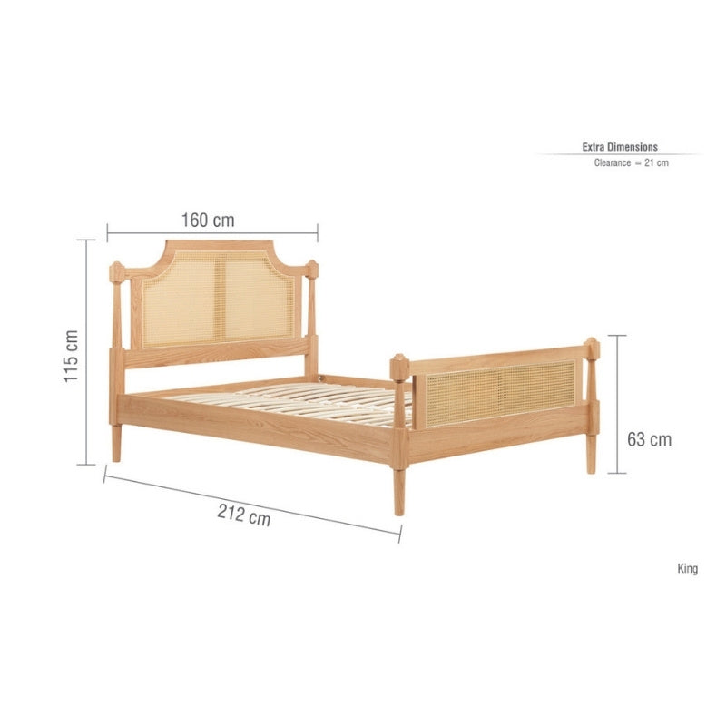 Birlea Geneva King Bed Oak