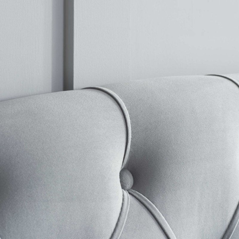 Birlea Hope Double Bed Grey Velvet