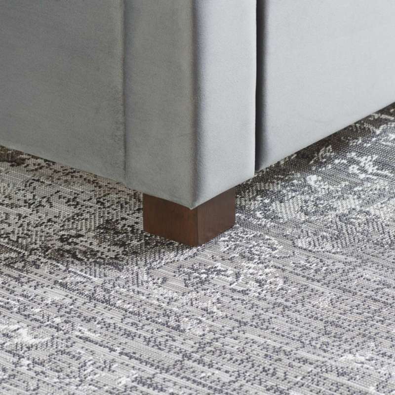 Birlea Hope Double Bed Grey Velvet