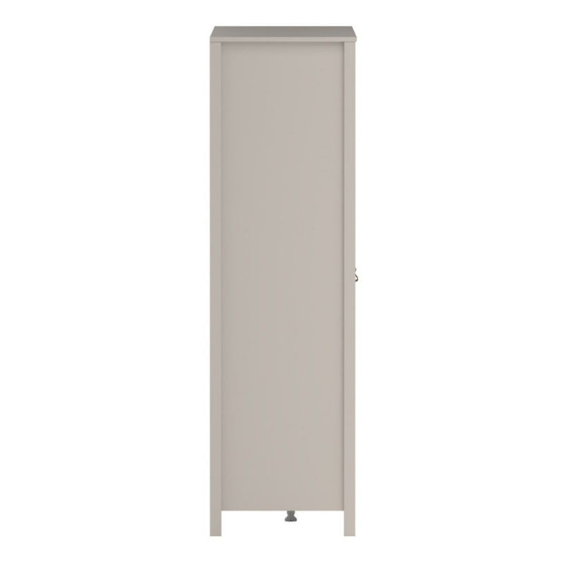 Furniture To Go Barcelona 2 Doors 1 Mirror Door 2 Drawers Wardrobe Cashmere