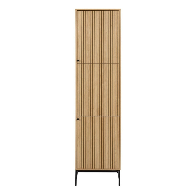 Furniture To Go Albany 2 Door Wardrobe Oak Black Legs