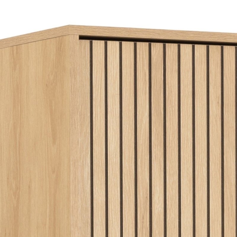 Furniture To Go Albany 2 Door Wardrobe Oak Black Legs