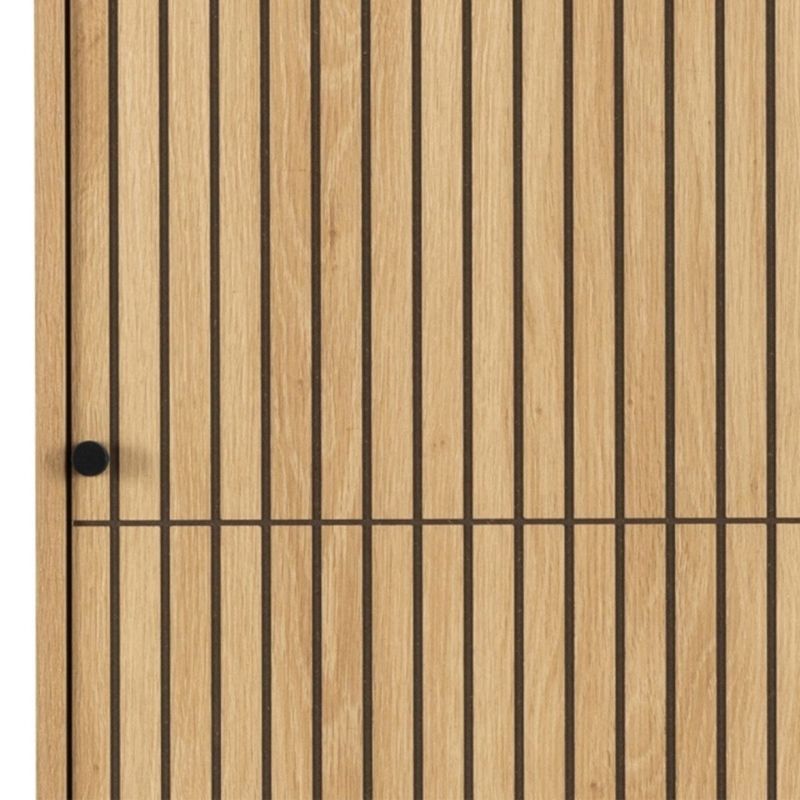 Furniture To Go Albany 2 Door Wardrobe Oak Black Legs