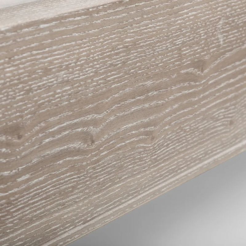 Julian Bowen Camille King Bed Oatmeal Linen & Limed Oak