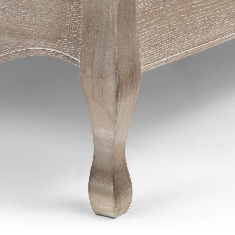 Julian Bowen Camille King Bed Oatmeal Linen & Limed Oak