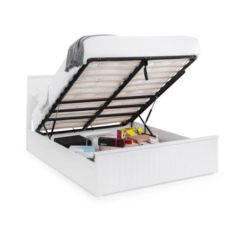 Julian Bowen Maine Double Ottoman Bed Surf White