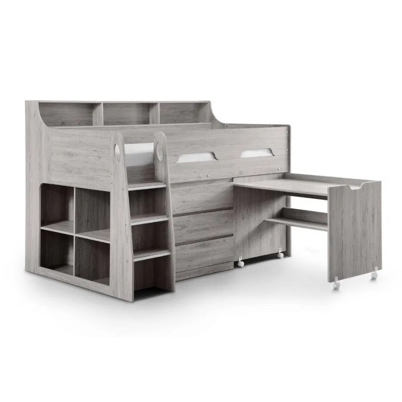 Julian Bowen Jupiter Midsleeper Bed Grey Oak
