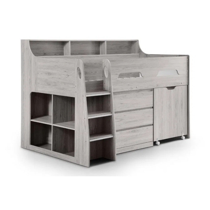 Julian Bowen Jupiter Midsleeper Bed Grey Oak
