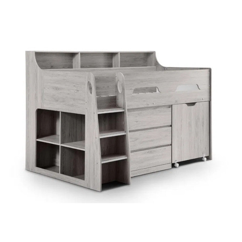 Julian Bowen Jupiter Midsleeper Bed Grey Oak