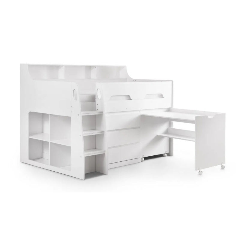 Julian Bowen Jupiter Midsleeper Bed White